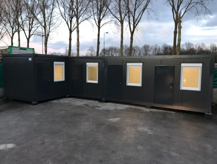 Kantoorunit geplaatst